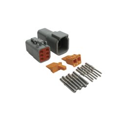   A set of pins and plugs to fit Deutsch DTM-6 connectors (7.5 Amps).