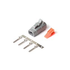 Plug and pins - male connector Deutsch DTM-4 (7.5 Ampera).