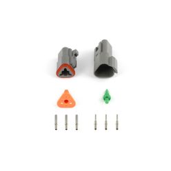   Set of plugs and pins matching Deutsch DT-3 connectors (DT06-3S + DT04-3P) - (13 Amps)