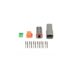   Set of plugs and pins matching Deutsch DT-6 connectors (DT06-6S + DT04-6P) - (13 Amps)