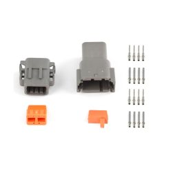   Set of plugs and pins matching Deutsch DTM-8 connectors (7.5 Amps)