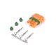 Delco Weather Pack MAP sensor connector 3 pin GM style - Orange - connector and pins