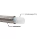 Przewód teflonowy PTFE w oplocie stalowym karbowany AN10 16mm