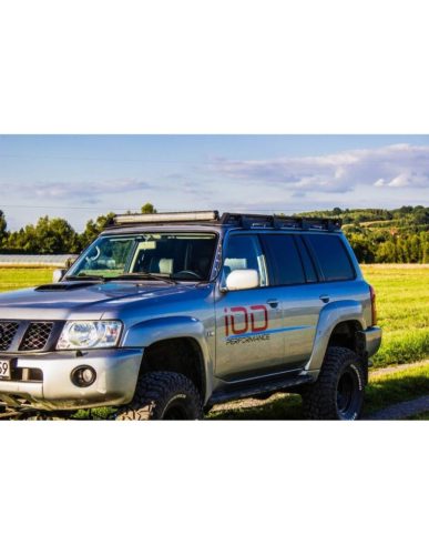 Csavarozható tetőcsomagtartó – SLIM széria (alacsony profilú kivitel) Nissan Patrol Y61 rövid és hosszú változathoz