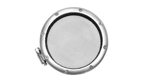 Air intake cover 76mm Silver