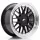 JR Wheels JR23 17x8 ET20-45 BLANK Gloss Black w/Machined Lip