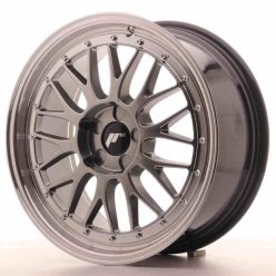   JR Wheels JR23 18x8 ET40-45 5H BLANK Hyper Black w/Machined Lip
