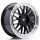 JR Wheels JR23 18x8 ET30-45 BLANK Glossy Black w/Machined Lip