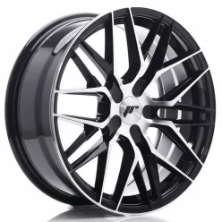   JR Wheels JR28 18x7,5 ET20-40 BLANK Gloss Black Machined Face