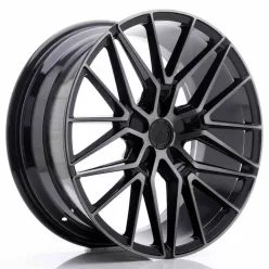   JR Wheels JR38 20x9 ET20-45 5H BLANK Black Brushed w/Tinted Face