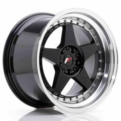   JR Wheels JR6 18x10,5 ET25 5x114,3/120 Glossy Black w/Machined Lip