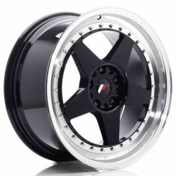   JR Wheels JR6 18x8,5 ET22 5x114,3/120 Glossy Black w/Machined Lip