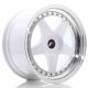 JR Wheels JR6 18x9,5 ET20-40 BLANK White w/Machined Lip