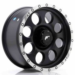   JR Wheels JRX4 17x8.5 ET20-35 BLANK Matt Black w/Machined Lip