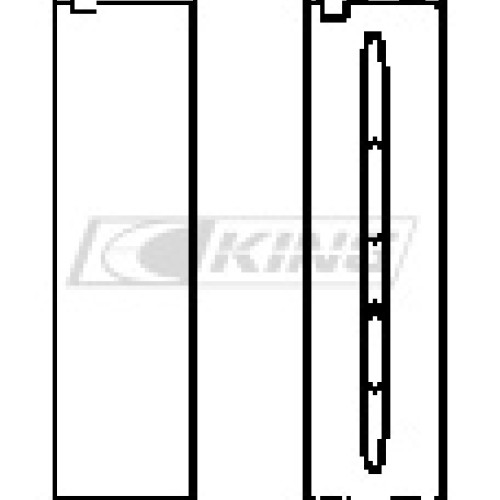 King Main Bearing Shell VW/LAMBO V8/V10 R8/RS6/HURACAN (1x)