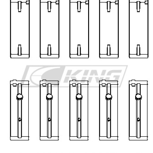 King Main Bearing Shell NISSAN SR20DE