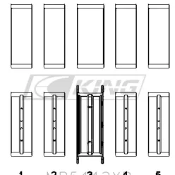 King Main Bearing Shell FORD/MAZDA L3, L3-VDT MZR