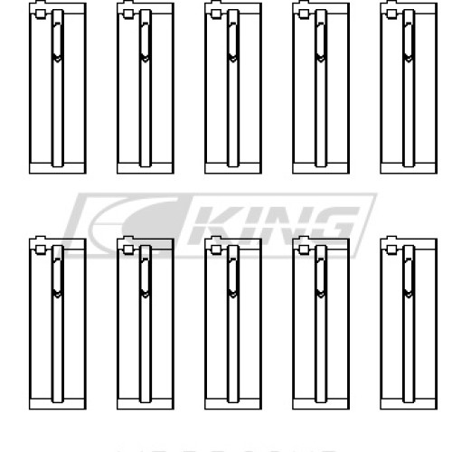 King Main Bearing Shell HONDA D-SERIES, F23A, F23Z, 16V