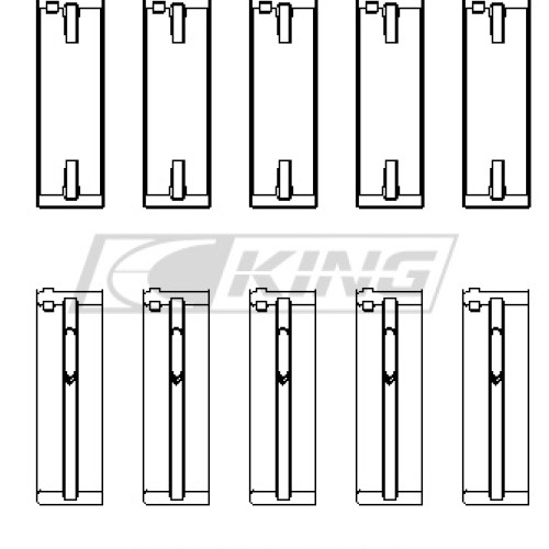 King Main Bearing Shell VAG ADZ, AWT, APK, BHP, BPY, AKS