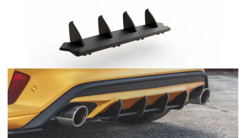 Maxton Design Hátsó Diffúzor Ford Focus Mk4 ST (2018–) – Fekete-Piros