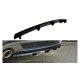 Splitter Audi A5 8T S-Line Rear Central with Diffuser Gloss Black