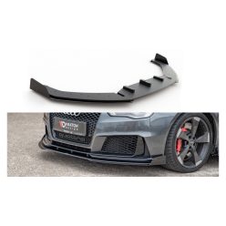   Splitter Audi RS3 8V Sportback Front Racing Durability + Flaps Black-Red