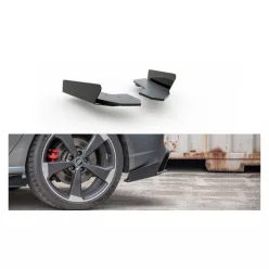   Maxton Design Hátsó Sarokelemek Audi RS3 8V Sportback – Fekete-Piros + Fényes Toldatok