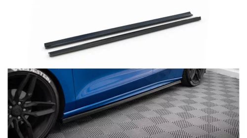 Maxton Design Küszöbtoldat Ford Focus Mk4 ST / ST-Line (2018–) – Fényes Fekete