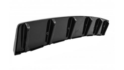 Splitter Audi S6 C7 Avant Rear Central with Diffuser Gloss Black