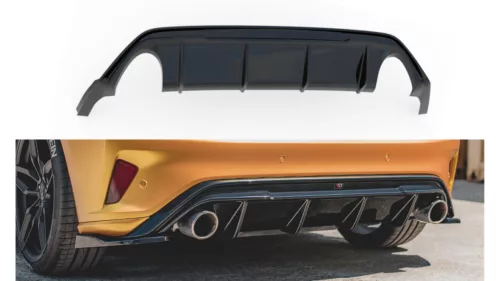 Maxton Design Hátsó Kötény / Diffúzor Ford Focus ST Mk4 (2019–) – Fényes Fekete