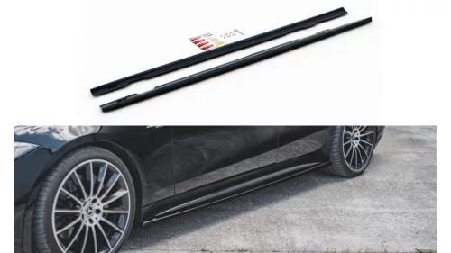 Maxton Design Küszöbtoldat Mercedes-Benz CLS C257 AMG Line (2018–) – Fényes Fekete