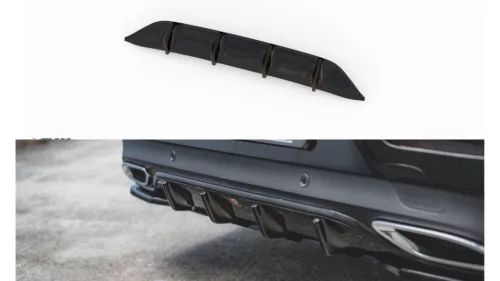 Maxton Design Hátsó Kötény / Diffúzor Mercedes-Benz CLS C257 AMG Line – Fényes Fekete