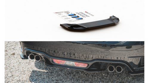 Splitter Fiat 124 Spider Abarth Rear Central Gloss Black