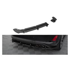   Maxton Design Hátsó Kötény / Diffúzor Ford Fiesta Mk8 ST (2018–) – Fekete-Piros Racing Durability