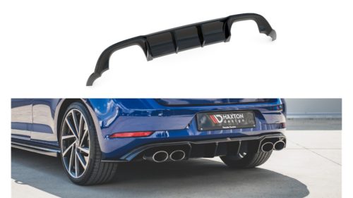 Diffuser Volkswagen Golf 7 Facelift R Rear Valance v.3 Gloss Black