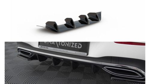 Maxton Design Hátsó Kötény / Diffúzor Mercedes-Benz CLA Shooting Brake X118 AMG Line – Fényes Fekete