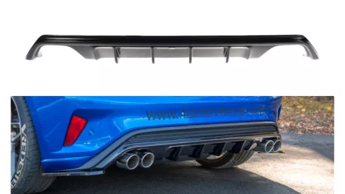 Diffuser Ford Focus IV ST-line  Belka Skrętna Rear with exhaust Gloss Black