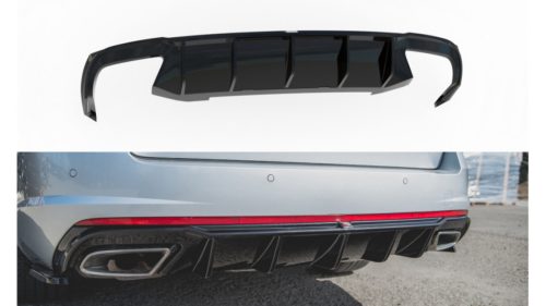 Diffuser Skoda Octavia III Facelift RS Rear Valance v.2 Gloss Black