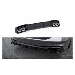   Diffuser Audi A7 C8 Facelift S-Line Rear Valance + Exhaust Ends Imitation Black
