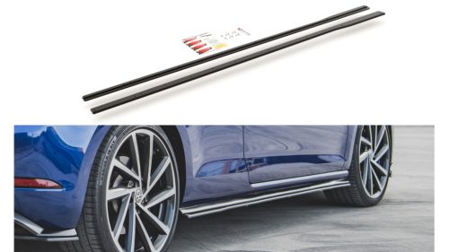 Diffuser Volkswagen Golf 7 Facelift R Side Skirts Racing Black