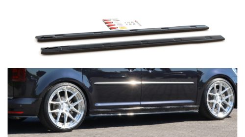 Diffuser Opel Volkswagen Caddy Mk. 4 Side Skirts Gloss Black