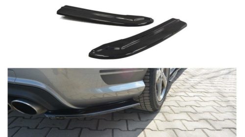 Splitter Mercedes-Benz C W204 S204 Rear Side Gloss Black