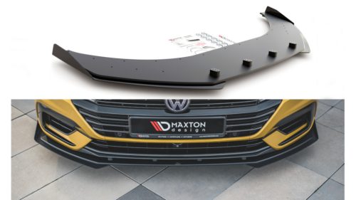 Splitter Volkswagen Arteon R-Line Front Racing Durability + Flaps Black