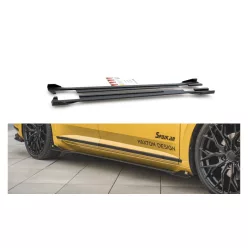   Maxton Design Küszöbtoldat Volkswagen Arteon R-Line – Fekete-Piros Racing + Fényes Toldatok
