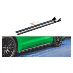   Maxton Design Küszöbtoldat Ford Mustang Mk6 GT Facelift (2018–) – Fényes Fekete