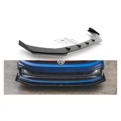   Maxton Design Első Toldat / Splitter Volkswagen Polo GTI Mk6 (2017–) – Fekete-Piros