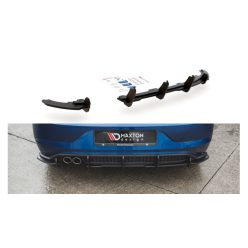   Diffuser Volkswagen Polo VI GTI Rear Valance + Flaps Black Racing Durability