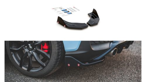 Splitter Hyundai I30 III N Rear Side v.7 + Flaps Gloss Black