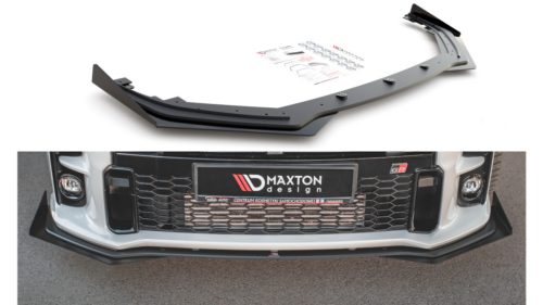 Splitter Toyota GR Yaris IV Front Racing Durability + Flaps Black