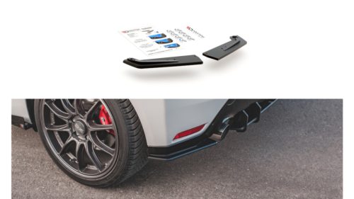 Splitter Toyota GR Yaris IV Rear Side Racing Durability Black